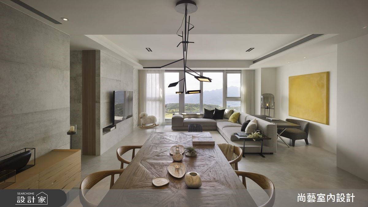 空间留白收揽山景，简约度假宅这样装修